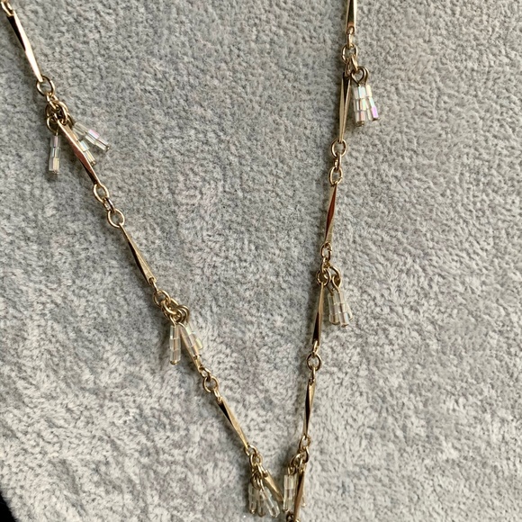 Express White Howlite Crystal Dangle 32" Necklace - Picture 8 of 12